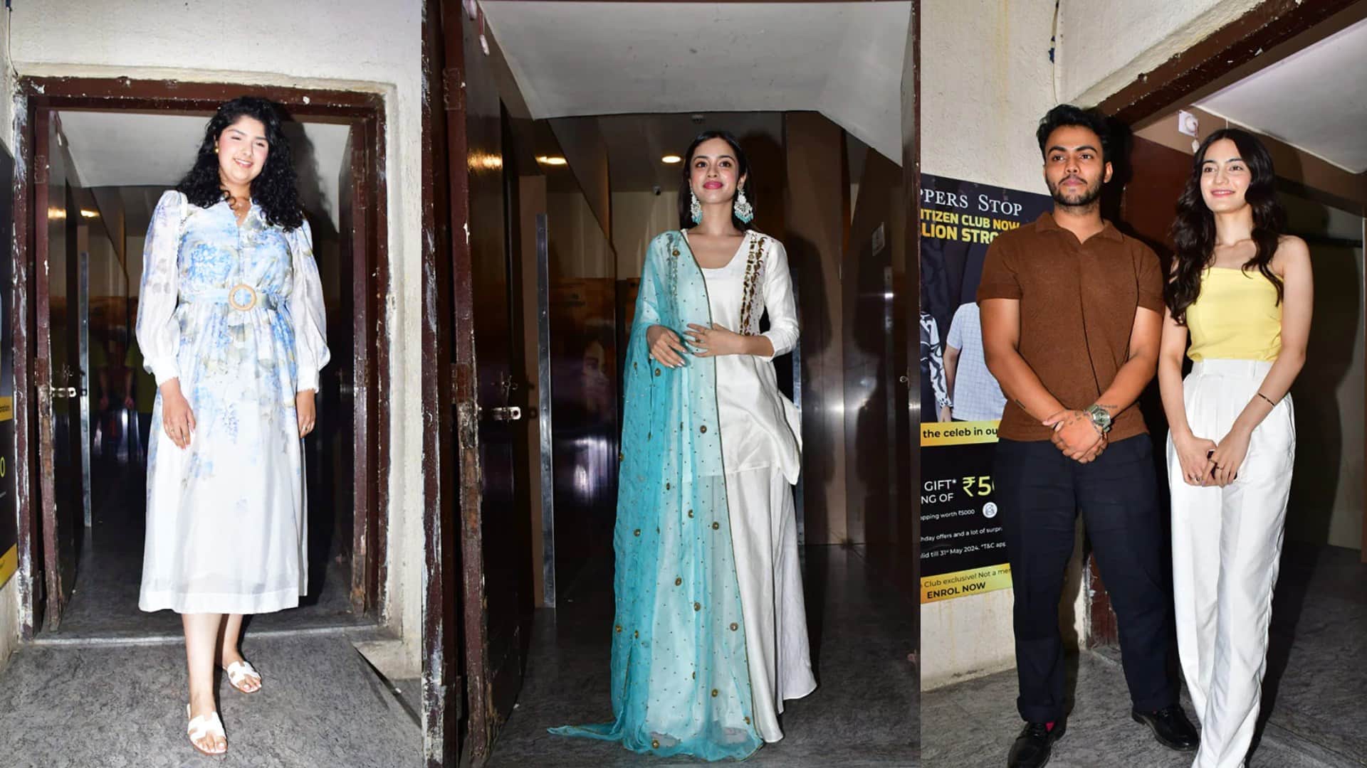 Mr and Mrs Mahi Screening janhvi kapoor karan johar khushi Kunal Khemu Soha Ali Khan Boney Kapoor Neha Dhupia