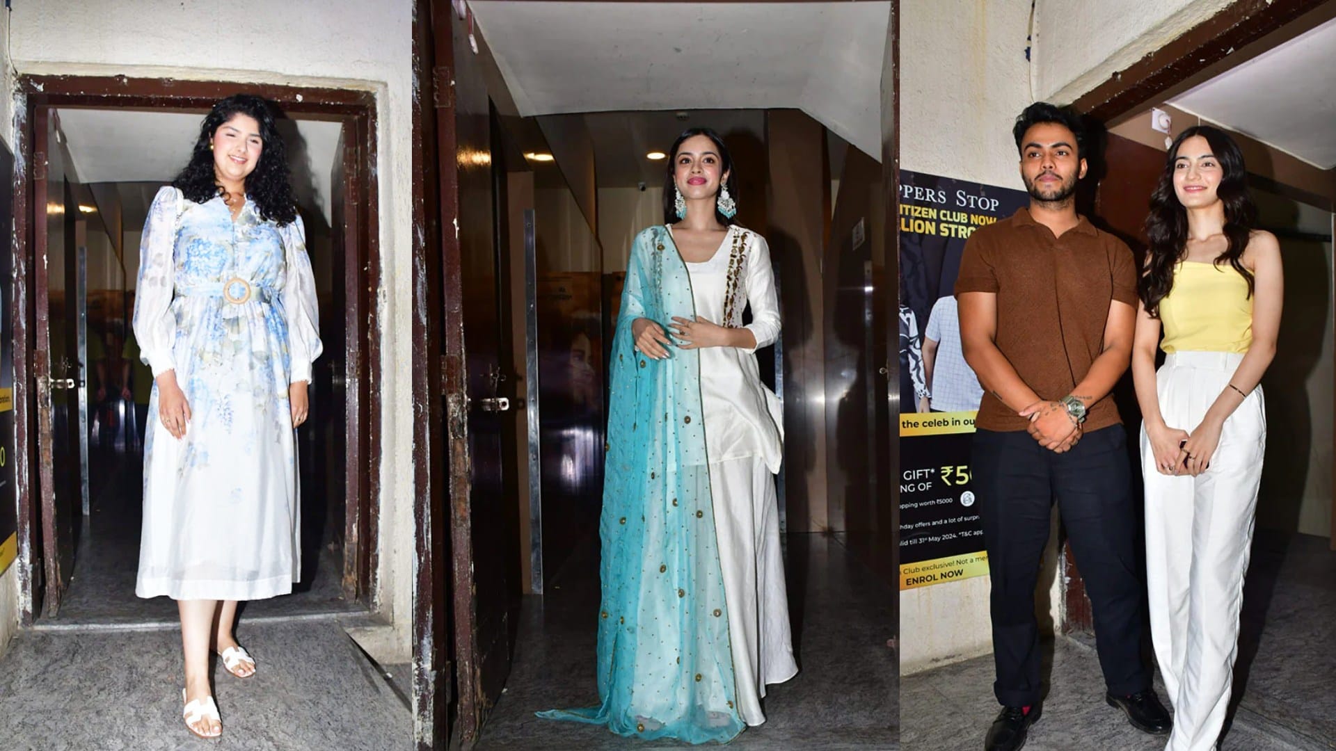 Mr and Mrs Mahi Screening janhvi kapoor karan johar khushi Kunal Khemu Soha Ali Khan Boney Kapoor Neha Dhupia