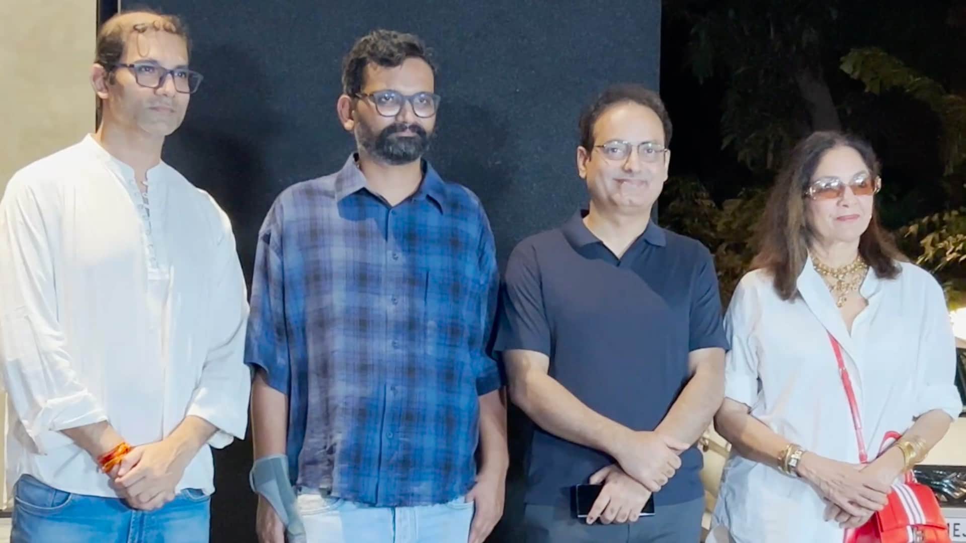 Panchayat 3 special screening many celebs spotted Neena Gupta Dr Vikas Divyakirti Zakir Khan Chandan Roy