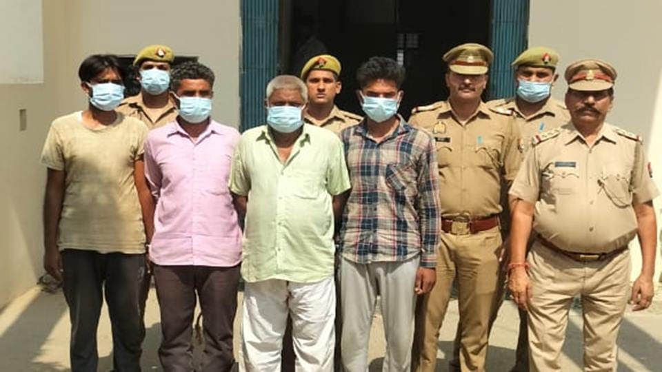 Moradabad: Four accused arrested in cow slaughter, remains of animals were found in forest of Baripur village