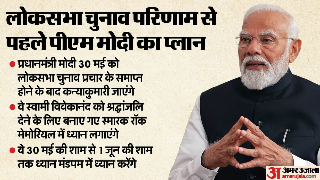 Prime Minister Modi will visit Kanyakumari on May 30, will meditate till the evening of June 1