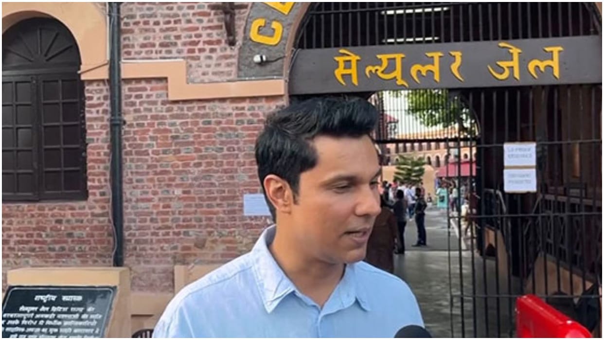Randeep Hooda visited Cellular Jail ahead of Indian freedom fighter Vinayak Damodar Savarkar birth anniversary