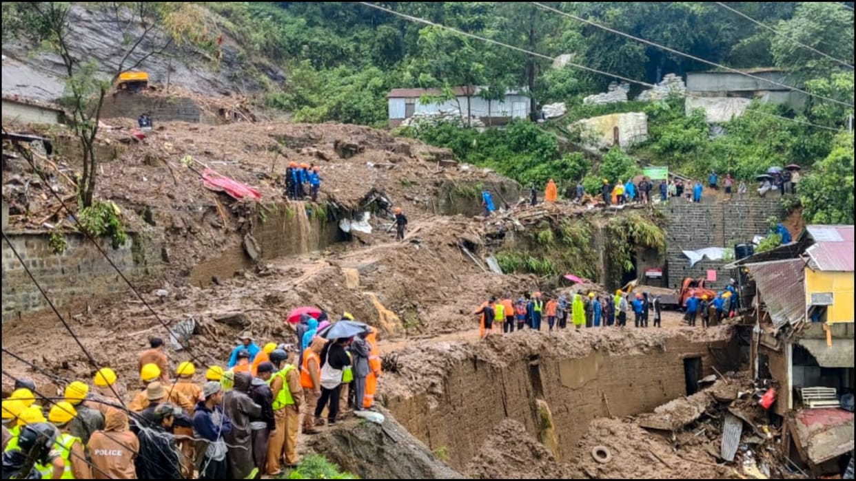 several died as a stone quarry collapsed on the outskirts of Aizawl following incessant rains