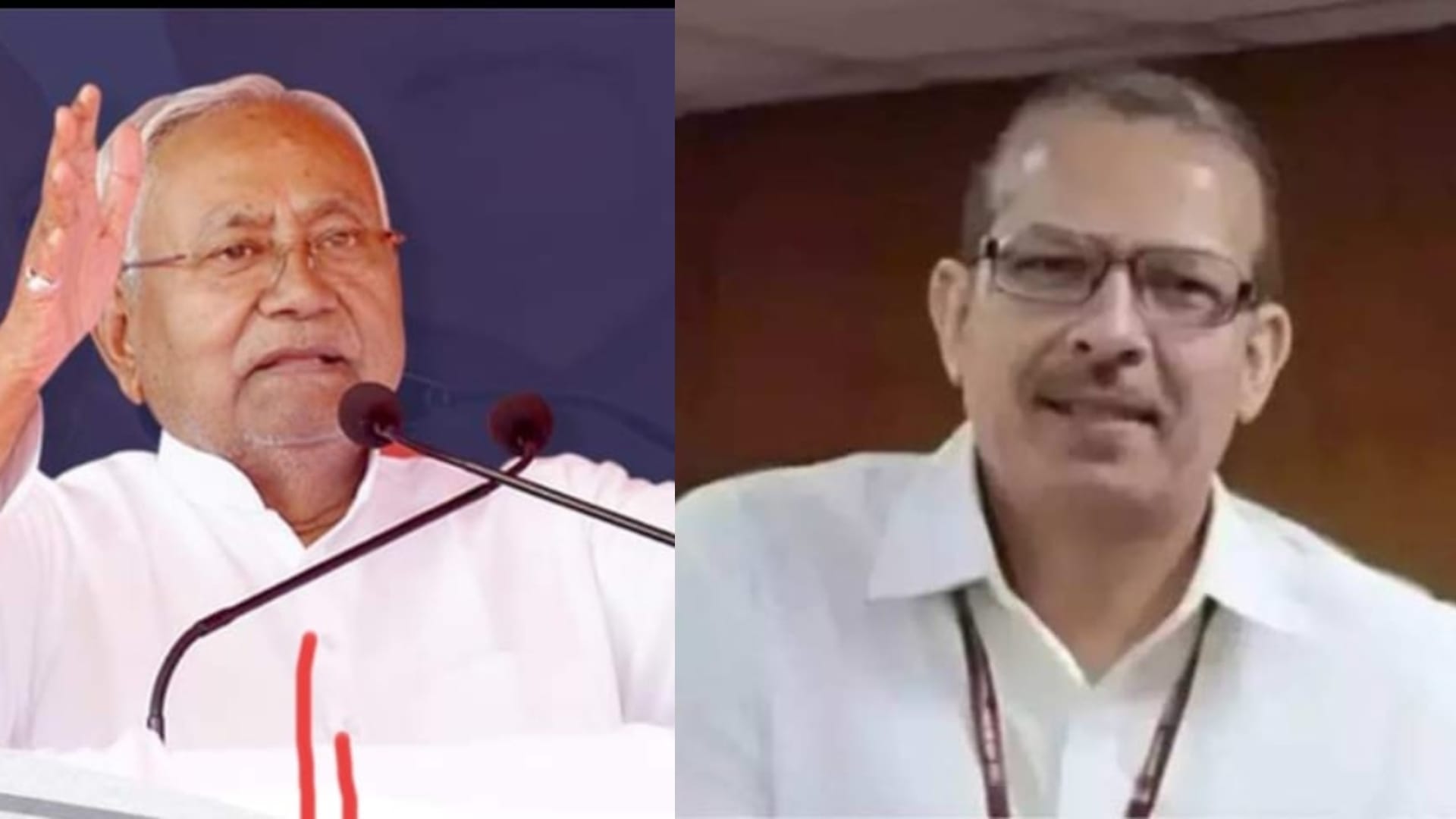 मुख्यमंत्री नीतीश कुमार और केके पाठक