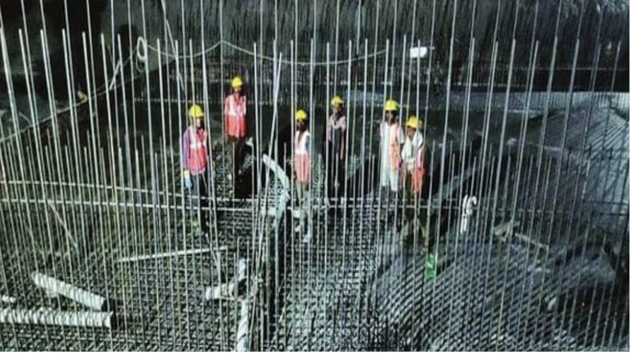 Road-drain work is being done at night to avoid heat stroke in Gorakhpur