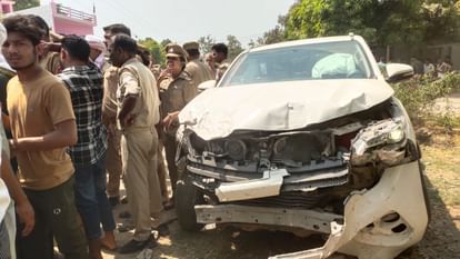 UP: गोंडा में भाजपा सांसद बृजभूषण के बेटे करण के काफिले ने तीन को रौंदा, दो की मौत, महिला गंभीर Gonda BJP candidate convoy trampled three in karnailganj , two died.
