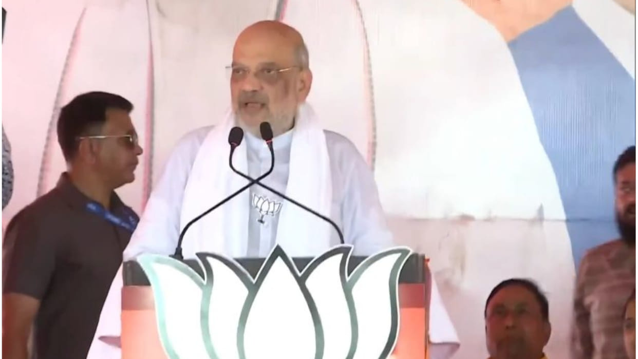 Home Minister Amit Shah addressed the public meeting in Deoria