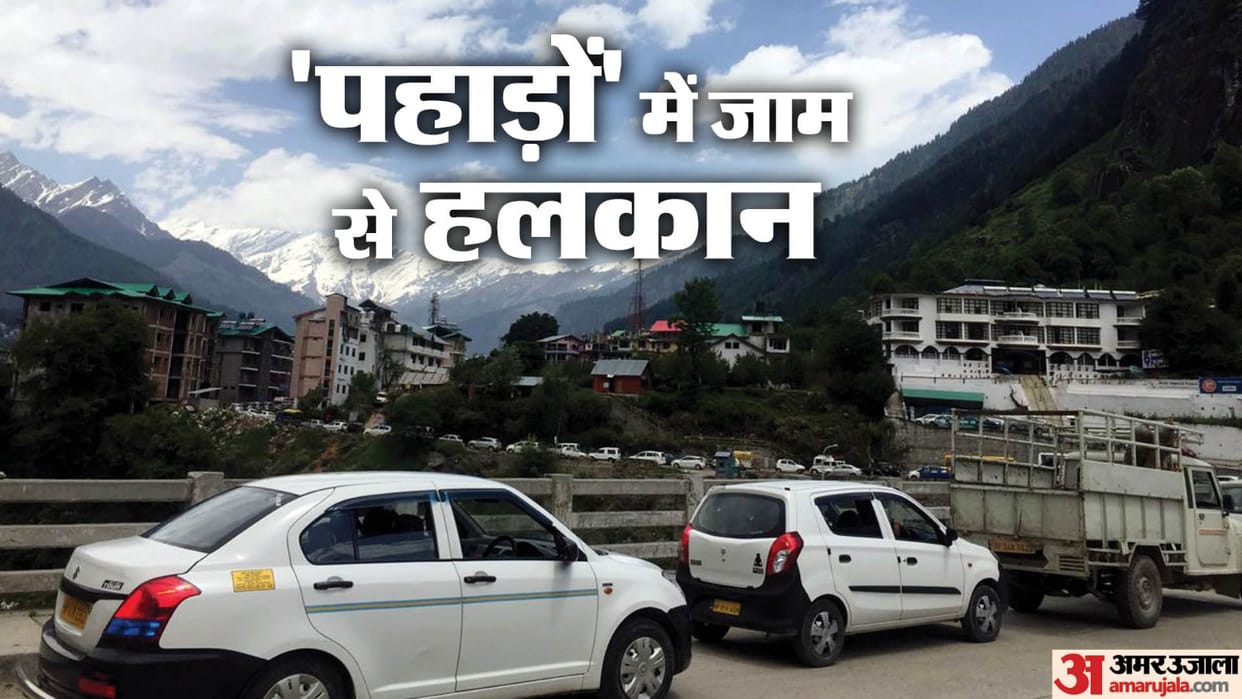 Tourists troubled in hilly areas due to heat and traffic videos of tourists stuck in traffic go viral