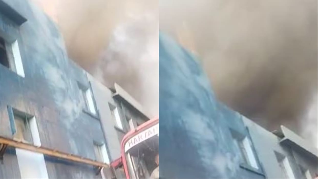 Haryana: Fire broke out in a factory in Kundli industrial area of Sonipat