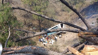 jammu poonch highway accident Yatri Bus Rolled Down In Deep Gorge