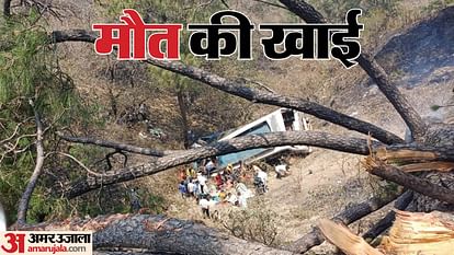 jammu up bus accident jammu poonch highway accident Yatri Bus Rolled Down In Deep Gorge