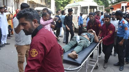jammu up bus accident jammu poonch highway accident Yatri Bus Rolled Down In Deep Gorge