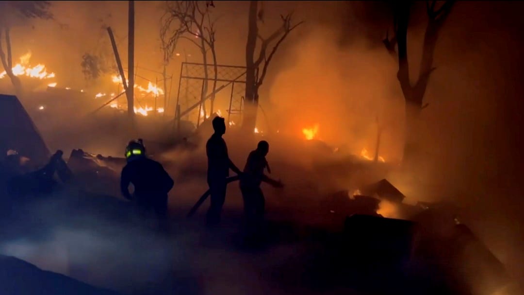 Jammu Kashmir : Forests burning in Darsu of Udhampur help sought from Air Force