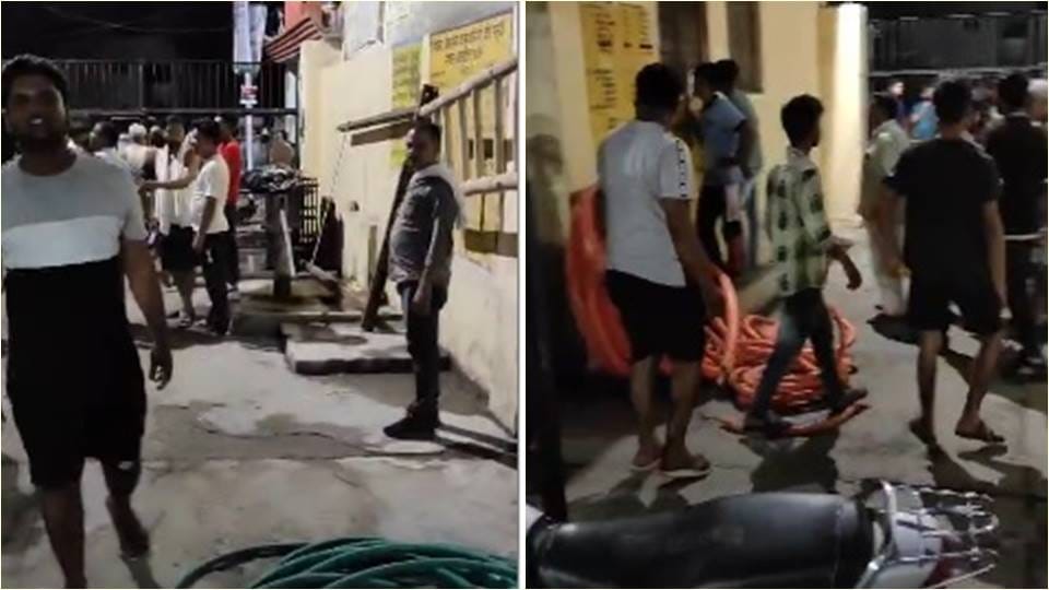 Consumers angry over power cut in Bareilly vandalized Subhashnagar sub-station.