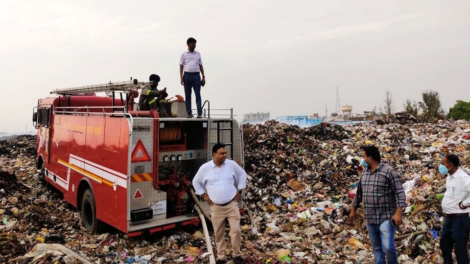 Fire in Aligarh A2Z plant