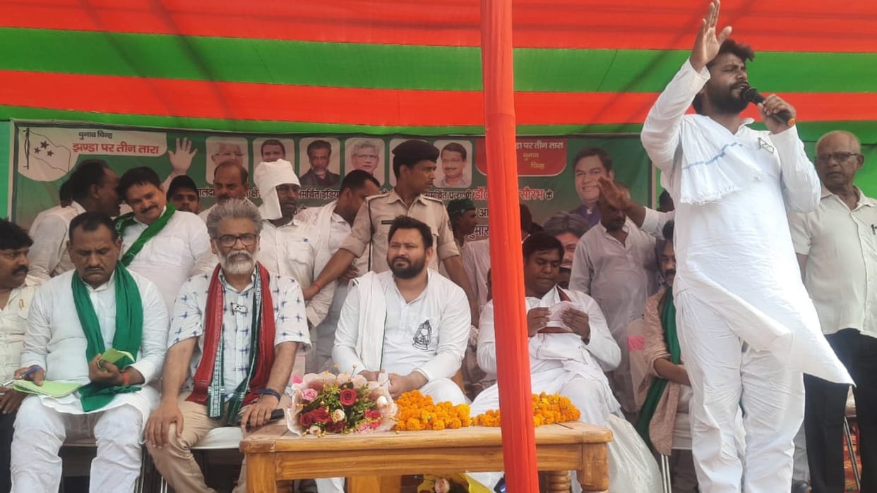 Bihar news: Tejashwi Yadav fiercely attacked PM Modi and Nitish kumar in Nalanda