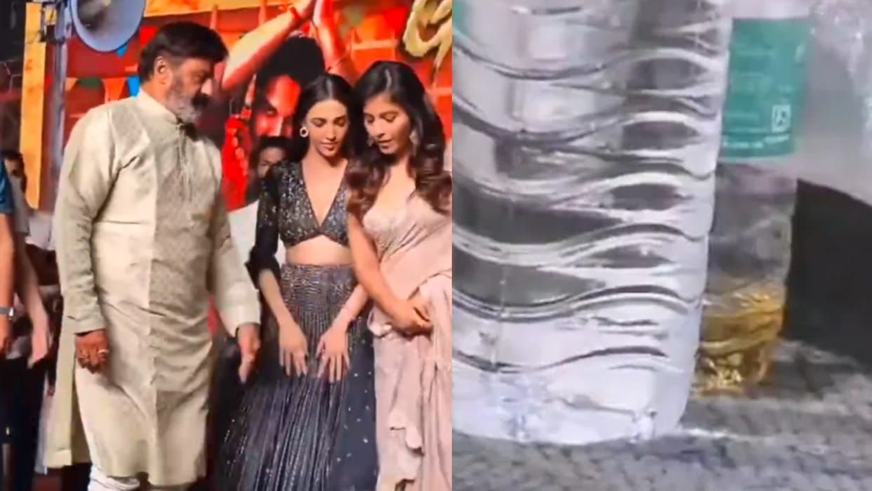 nandamuri balakrishna drinking alcohol while pushed anjali gangs of godavari makers naga vamsi breaks silence
