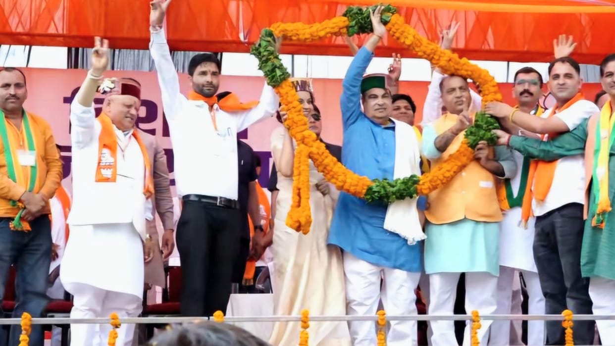nitin Gadkari election rally in mandi himachal today