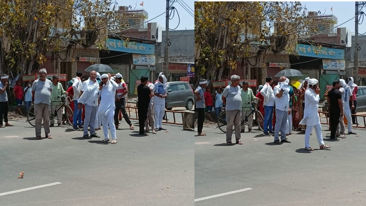 People tempers high due to water and electricity crisis in Dadri, traffic jams imposed at two places