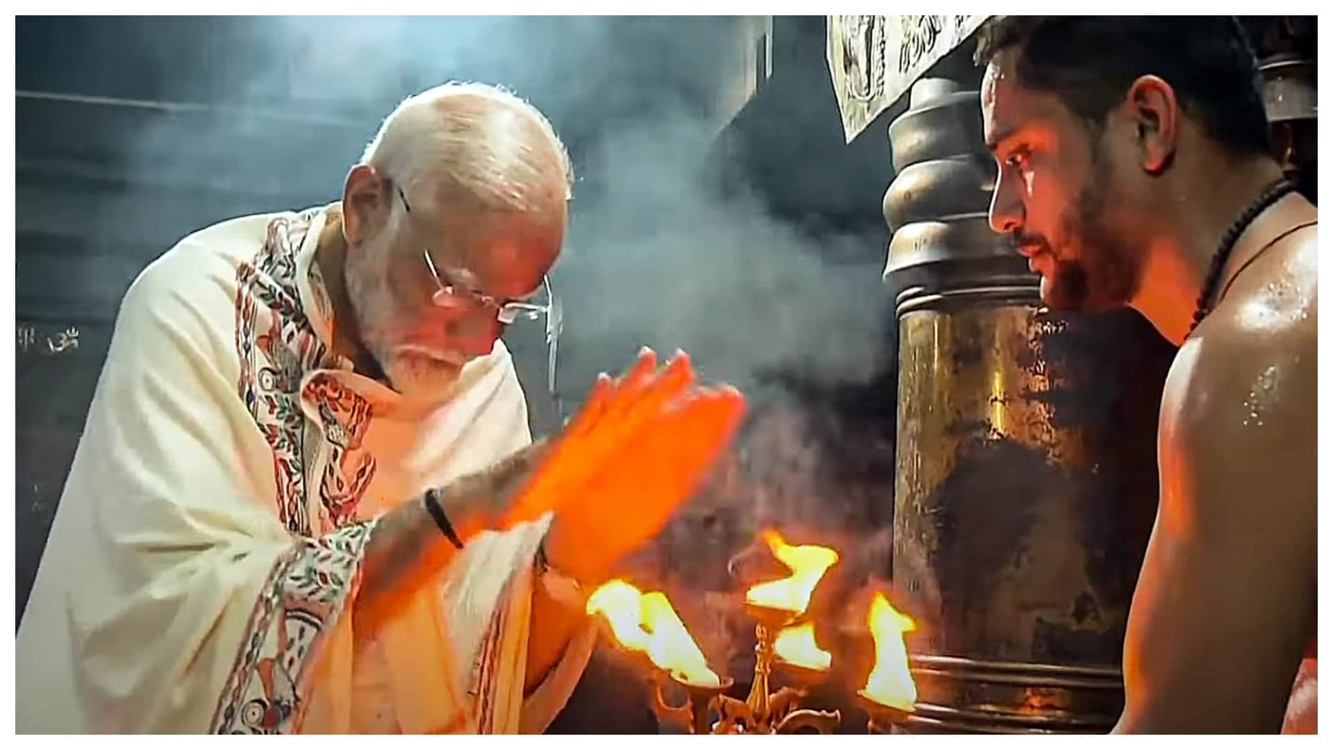 PM Modi begins dhyan meditation at Kanniyakumari Vivekananda Rock Memorial see photos