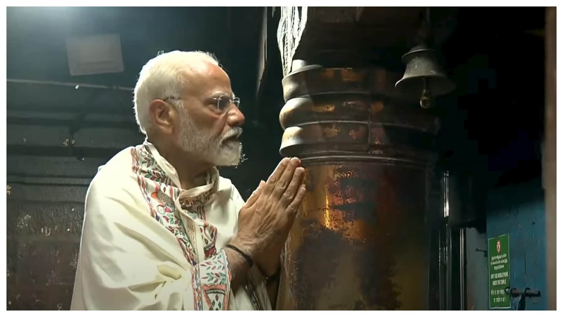 photos of PM Modi In Kanniyakumari wearing veshti and angavastram 45 hours of meditation