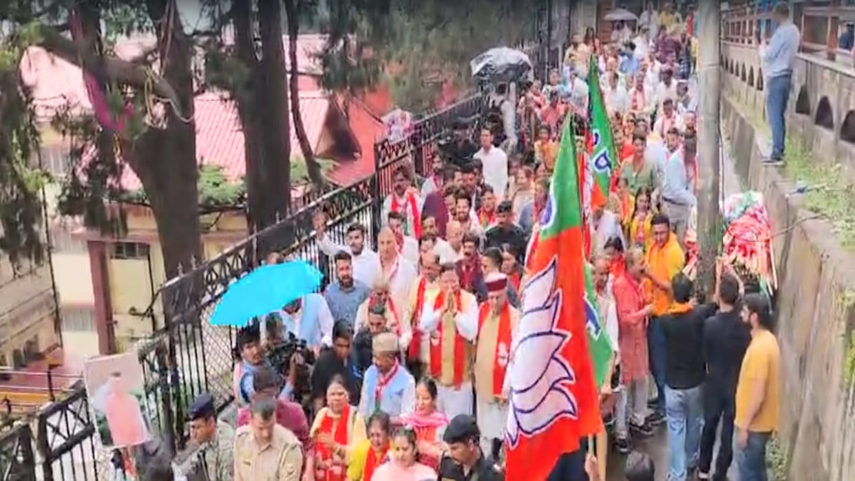 Uttarakhand CM Pushkar Singh Dhami road show in shimla today