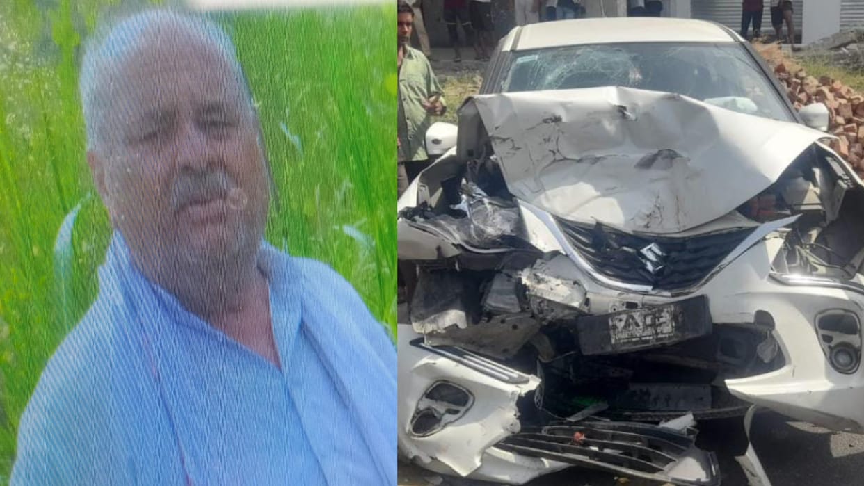 DCM collided with a car in Saharanpur, one person died and one seriously injured