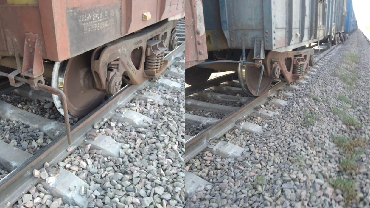 Ambala: Goods train derailed, Ambala-Ludhiana rail section disrupted for three hours