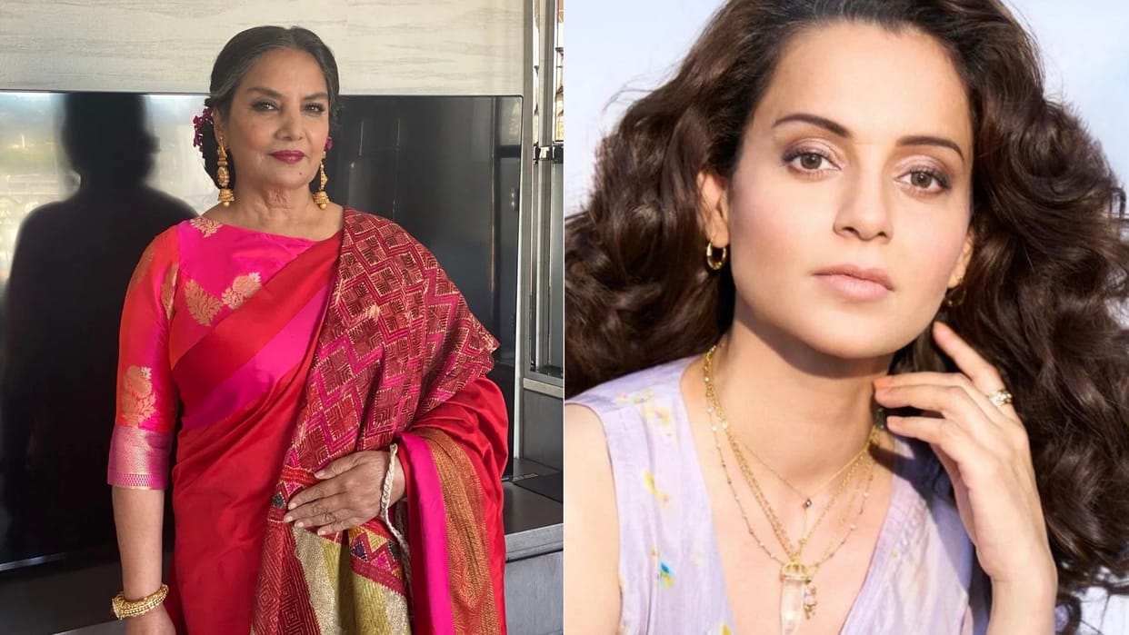 Shabana Azmi reacted on supporting Kangana Ranaut in the slap incident said After ideological differences