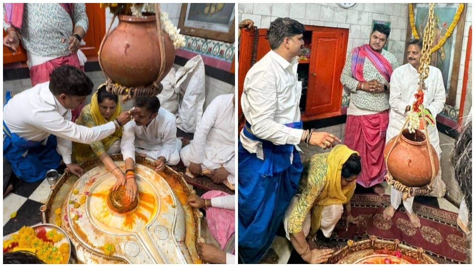 Ujjain News: Deputy CM Rajendra Shukla reached Mangalnath Mandir worshiped with his wife