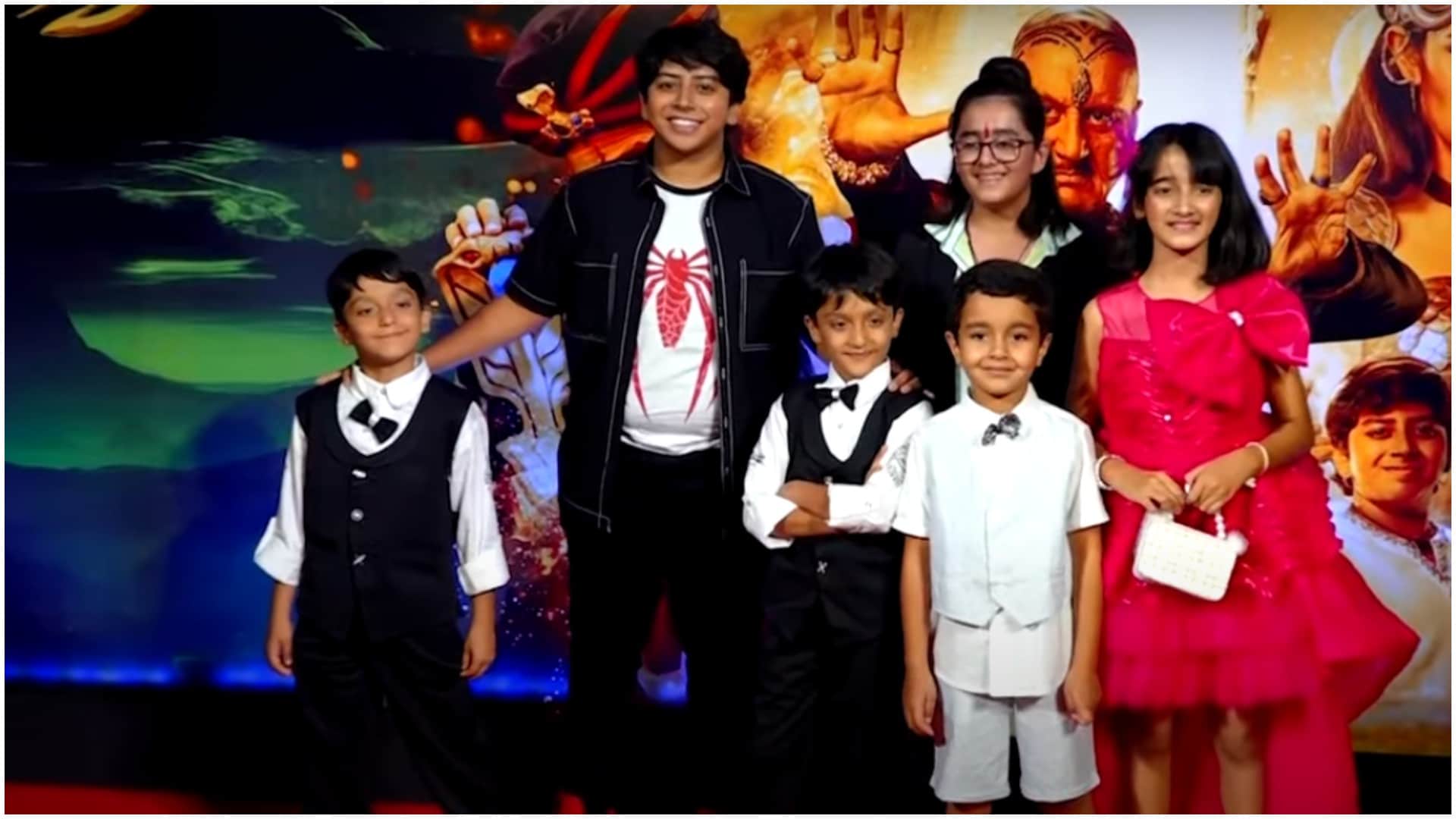Manish Paul Makrant Deshpande Soumya Tandon Attend Chhota Bheem and the Curse of Damyaan Screening