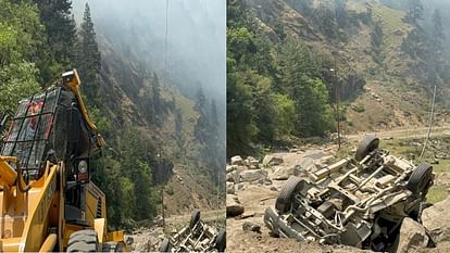 Accident on Gangotri Highway Many people buried under rocks falling near Gangotri Highway Uttarkashi