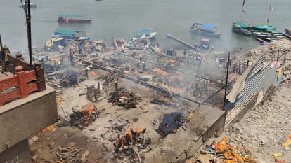 Queue of bodies at Manikarnika Ghat in varanasi chaos spreads amid deaths due to heat