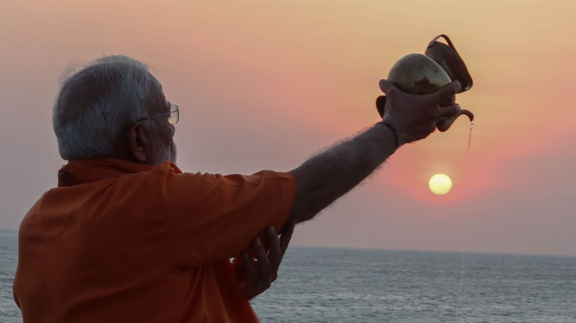 PM Modi meditates at Vivekananda Rock Memorial in Kanyakumari, see latest pics