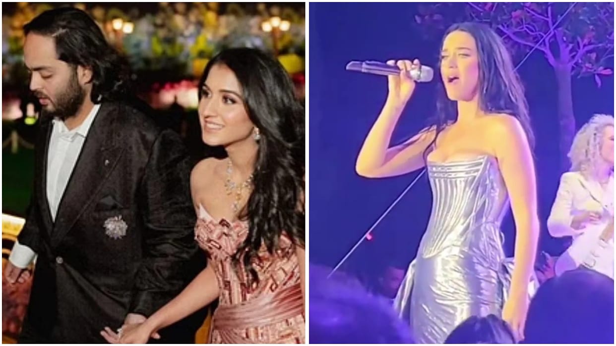 American Singer Katy Perry Performance At Anant Ambani Radhika Merchant 2nd Pre Wedding Cruise Party See Video