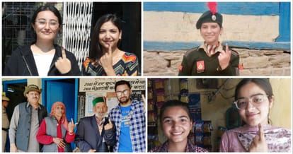 हिमाचल लोकसभा व विधानसभा चुनाव में प्रदेशवासियों ने किया मतदान।