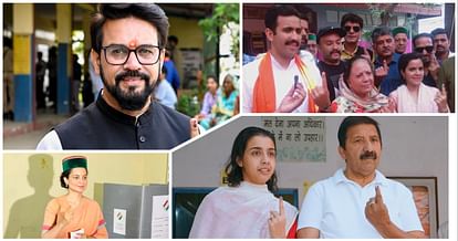 Himachal Pradesh BJP And Congress Candidates Cast Their Votes See photos