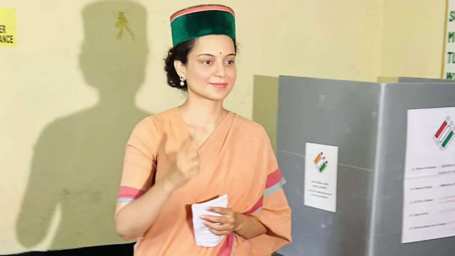 Kangana Ranaut Cast her Vote in Lok sabha election 2024 seven Phase Details Inside