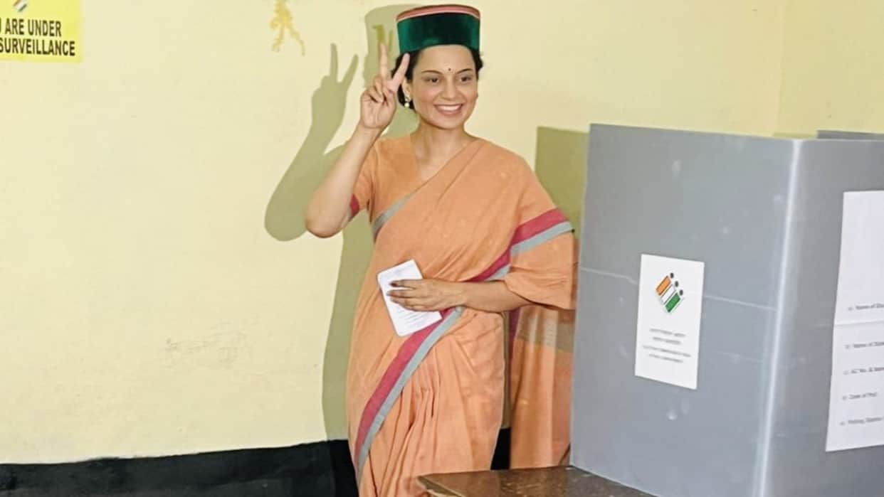 Kangana Ranaut Cast her Vote in Lok sabha election 2024 seven Phase Details Inside