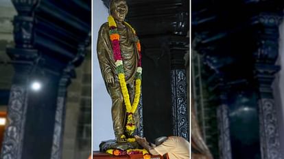 PM Narendra Modi meditates at the Vivekananda Rock Memorial in Kanyakumari