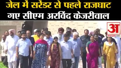 Aam Adami Party: CM Arvind Kejriwal went to Rajghat before surrendering in jail