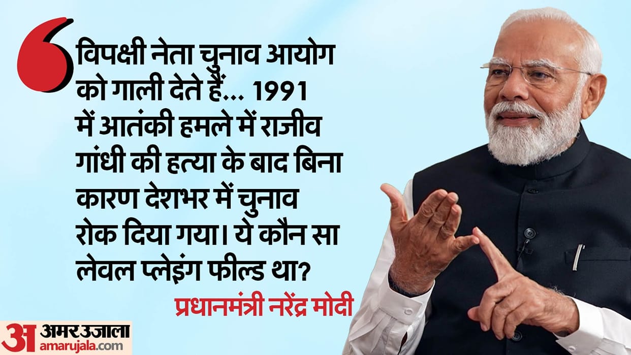 Elections 2024 PM Modi Interview slams Opposition for questioning Indian democracy and court of law