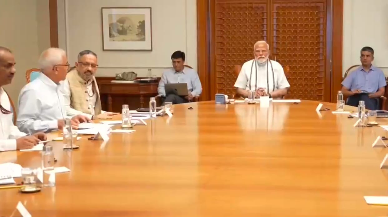 PM Narendra Modi today seven meetings on a wide range of topics cyclone, heatwave situation