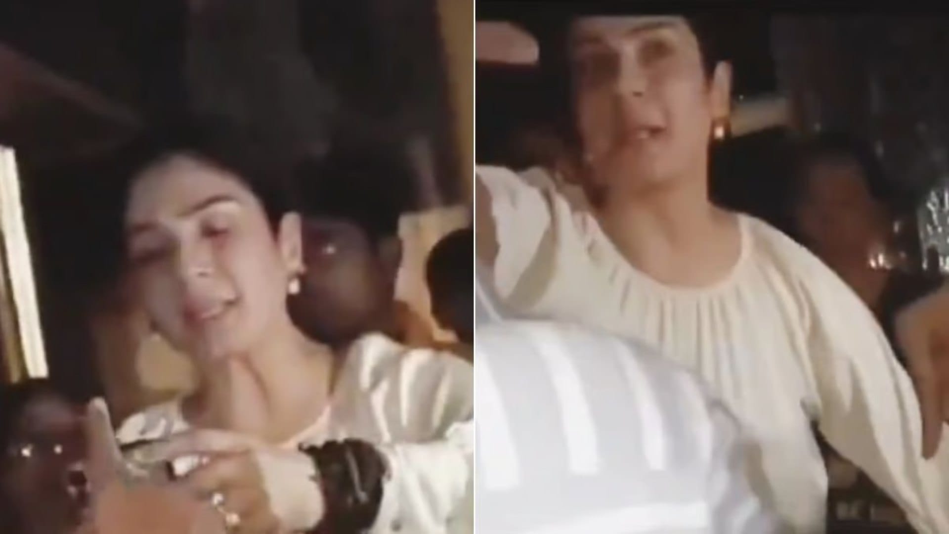 Raveena Tandon driver been accused of rash driving hitting three persons at Carter Road Shocking Video Viral