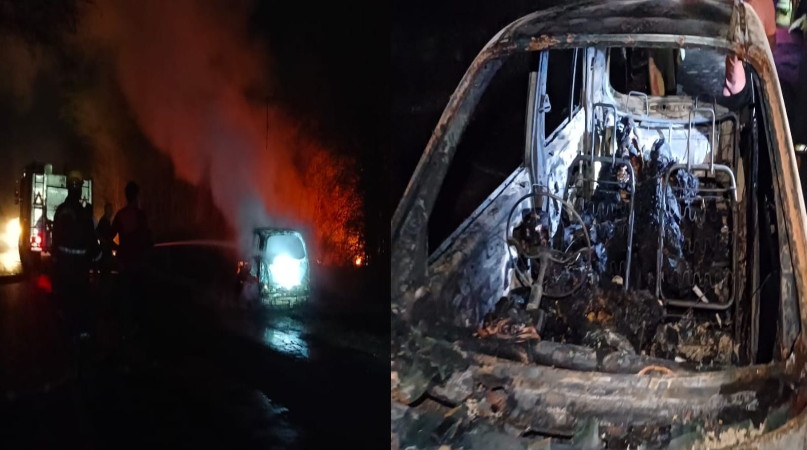 Four people burnt alive: Lives turned into skeletons, deadbodies have been identified