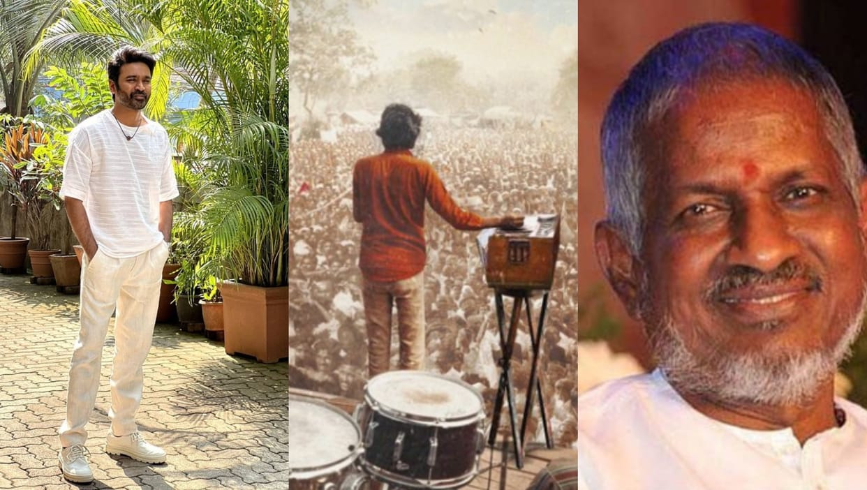 Raayan actor Dhanush shared new poster from his upcoming biopic of music maestro Ilaiyaraaja on his birthday