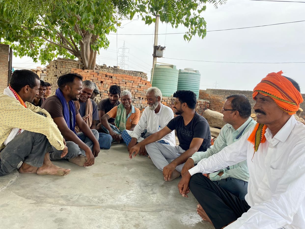 Lok Sabha election results discussion of victory and defeat by supporters in Chandauli
