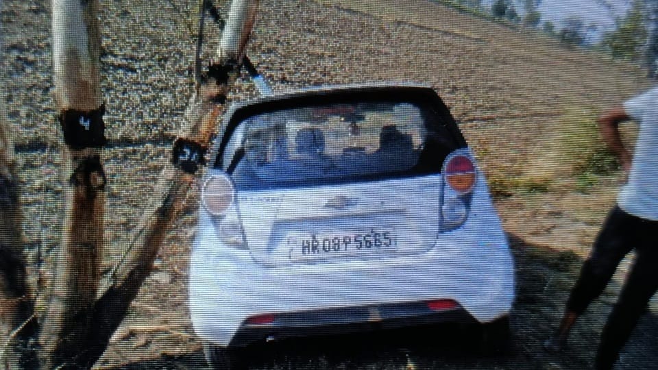 Car met with accident in hisar