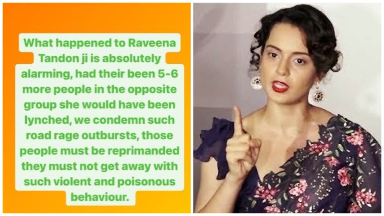 kangana ranaut reacts on raveena tandon assault controversy