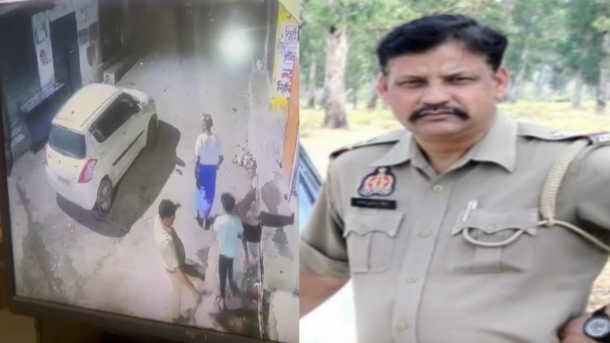 Bijnor: Inspector who hit a handicapped teenager has been suspended, SP took strict action